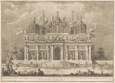 Prima Macchina för Kina från 1765: Hesperidernas trädgård av Giuseppe Vasi, after Giuseppe Palazzi, after Paolo Posi