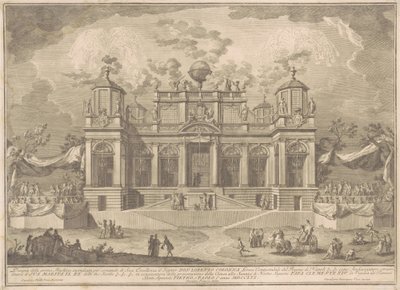 Prima Macchina för Kina 1770: En romersk byggnad för handel av Giuseppe Vasi, after Giuseppe Palazzi, after Paolo Posi