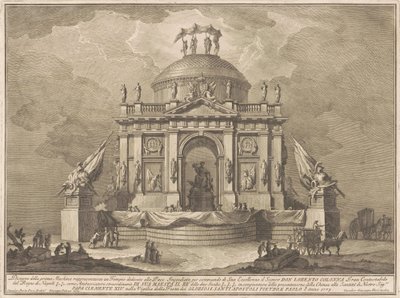 Prima Macchina för Kina 1773: Fredens tempel av Giuseppe Vasi, after Giuseppe Palazzi, after Paolo Posi