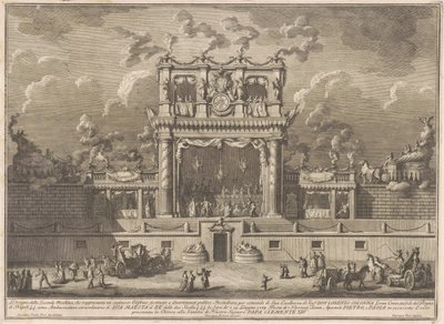 The Seconda Macchina for the Chinea of 1769: A Building for Public Entertainment av Giuseppe Vasi, after Giuseppe Palazzi, after Paolo Posi