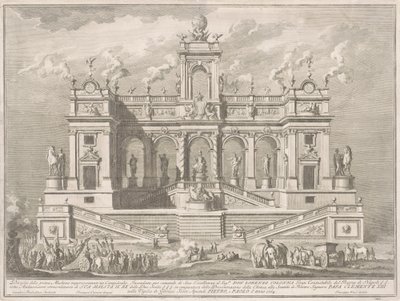 Prima Macchina för Kina 1764: A Capitol Building av Giuseppe Vasi, after Tommaso Catrani, after Paolo Posi