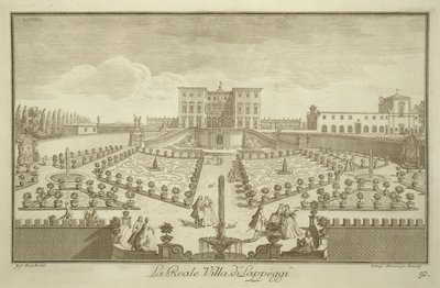 Villa Lappeggi, från Views of Toscany, publicerad c.1744-57 av Giuseppe Zocchi