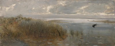 Havslandskap i omgivningarna kring Neapel av Giuseppe de Nittis