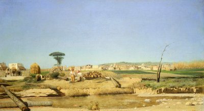 Bondgård nära Neapel av Giuseppe or Joseph de Nittis