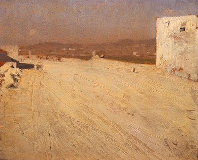 Landskap i solen av Giuseppe or Joseph de Nittis