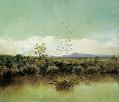 På Ofantos strand, av Giuseppe de Nittis (1846-1884), olja på duk, 50x58 cm av Giuseppe or Joseph de Nittis