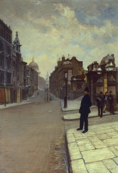 Söndag i London av Giuseppe or Joseph de Nittis
