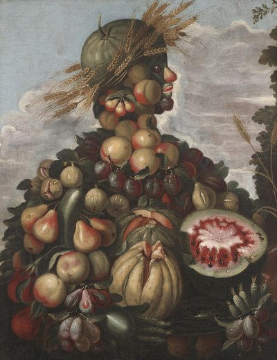 Hösten, ca 1580-1600 av Giuseppe style of Arcimboldo