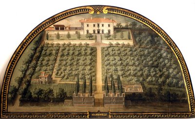 Villa di Marignolle av Giusto Utens (1500-talet). av Giusto Utens
