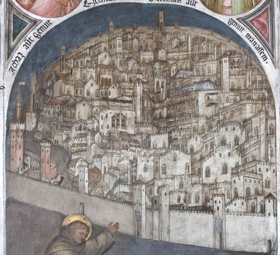 Utsikt över Padua på 1300-talet - Basilica of Sant Antonio av Giusto de Menabuoi