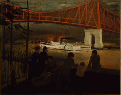 Queensboro Bridge, East River, ca. 1910. av Glenn O Coleman