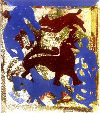 Möhippor (tryck) av Gloria Wallington