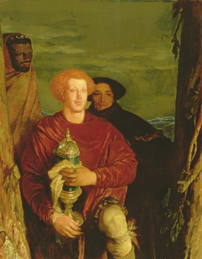 Tillbedjan av de tre kungarna, 1918 av Glyn Warren Philpot