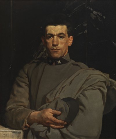 Italiensk soldat nr 2, ca 1918 (olja på duk) av Glyn Warren Philpot