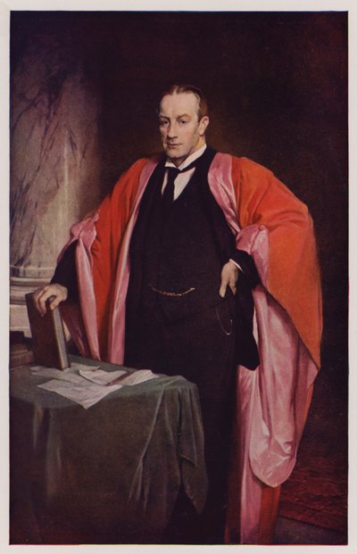 Stanley Baldwin, brittisk politiker och premiärminister (färglitografi) av Glyn Warren Philpot