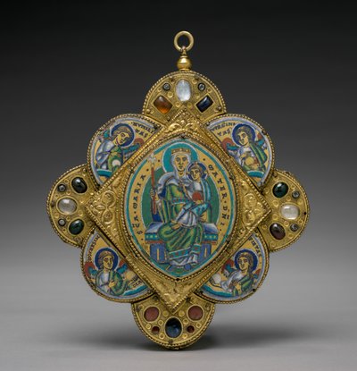 Hänge med jungfrun och barnet, ca. 1160-1170. av Godefroid de Huy