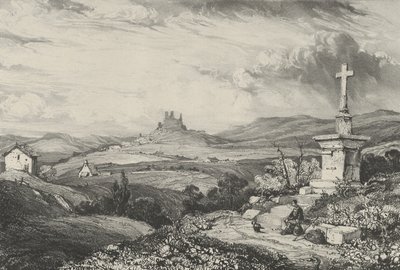 Larderole slott, 1832. av Godefroy Engelmann