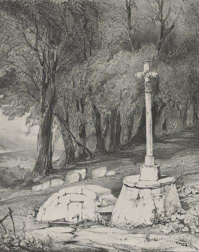 Korsa på vägen från Clermont till Royal, 1831. av Godefroy Engelmann