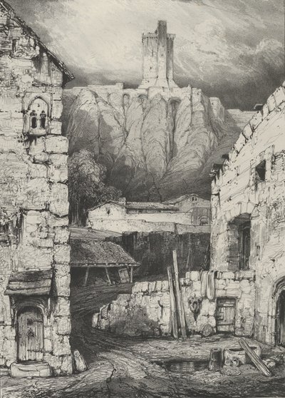 Fängelsehålan i Château de Polignac, 1830. av Godefroy Engelmann