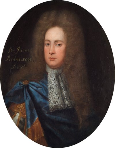 Sir John Robinson av Godfrey (after) Kneller