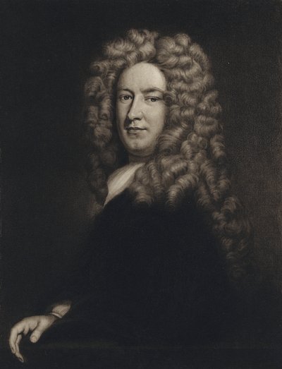 Sir Samuel Garth (litho) av Godfrey (after) Kneller