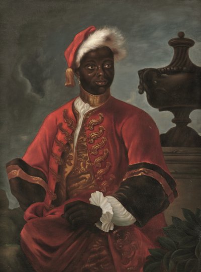 Porträtt av en gentleman i livré (olja på duk) av Godfrey (follower of) Kneller