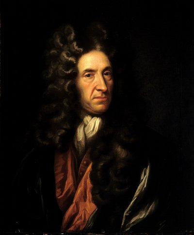 Daniel Defoe (1660-1731) av Godfrey (manner of) Kneller
