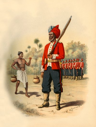 Första Madras Pioneers, 1890. av Godfrey Douglas Giles