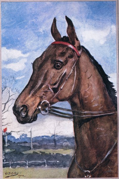 Hur vi slog favoriten, från Poems of Adam Lindsay Gordon publicerad av T. N. Foulis, 1912 av Godfrey Douglas Giles
