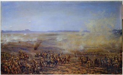 Franska kavalleribrigadens frammarsch för att avlösa Kimberley, 13 februari 1900 av Godfrey Douglas Giles
