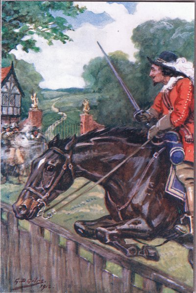 The Romance of Britonmarte: Men hon röjde med tum av ektavlan, från Poems of Adam Lindsay Gordon publicerad av T. N. Foulis, 1912 av Godfrey Douglas Giles