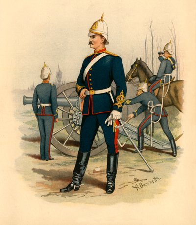 Viktorianskt artilleri, 1890. av Godfrey Douglas Giles