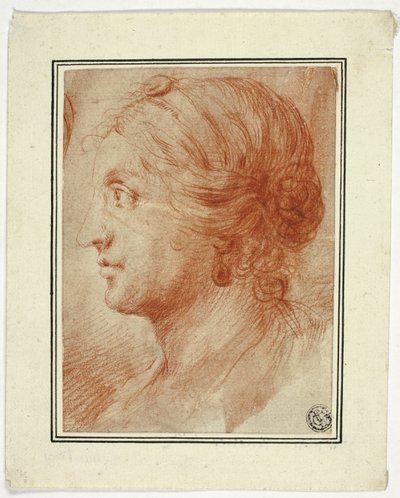 Byst av kvinna i profil till vänster av Godfrey Kneller