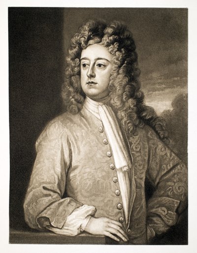 Francis Godolphin, Earl of Godolphin, pub. 1902 (kollotyp) av Godfrey Kneller