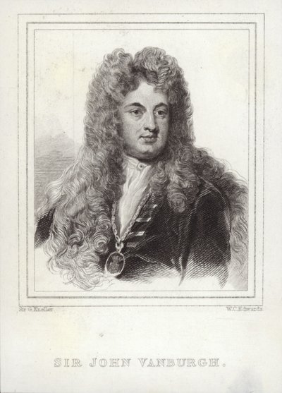 John Vanbrugh av Godfrey Kneller