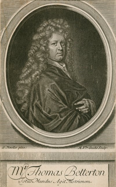 Mr Thomas Betterton, skådespelare av Godfrey Kneller