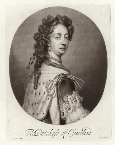 Porträtt av Barbara Palmer, hertiginna av Cleveland av Godfrey Kneller