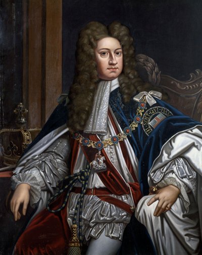Porträtt av George I, kung av Storbritannien (1660-1727) av Godfrey Kneller