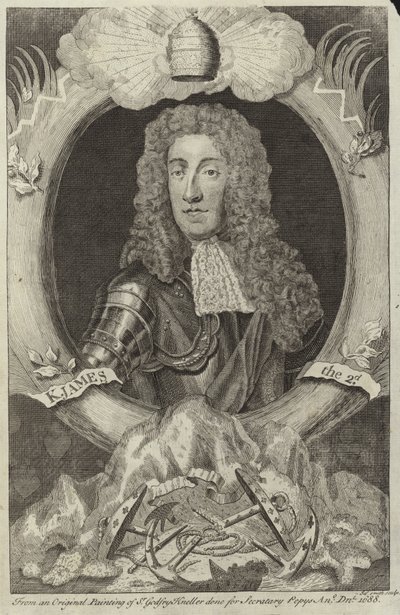 Porträtt av Jakob II av England och Irland av Godfrey Kneller
