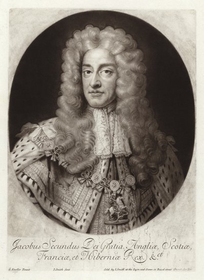 Porträtt av kung James II av England och Irland av Godfrey Kneller