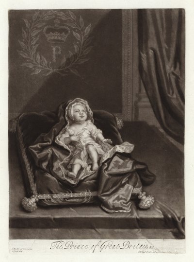 Porträtt av prins James Stuart som spädbarn av Godfrey Kneller