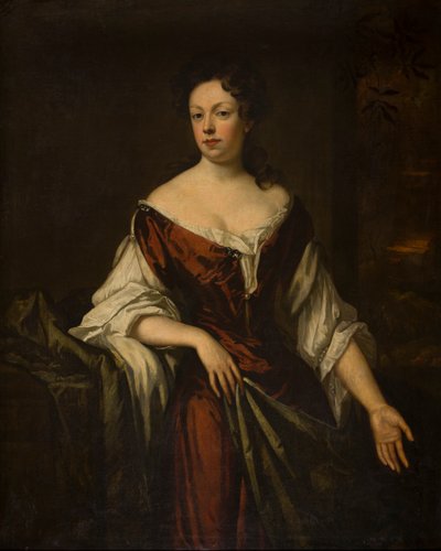 Porträtt av en dam, ca 1666-1723 (olja på duk) av Godfrey Kneller