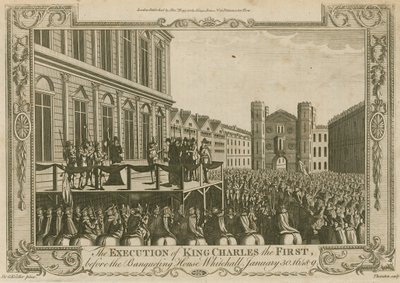 Avrättningen av kung Karl I inför Banketthuset i Whitehall den 30 januari 1649. av Godfrey Kneller
