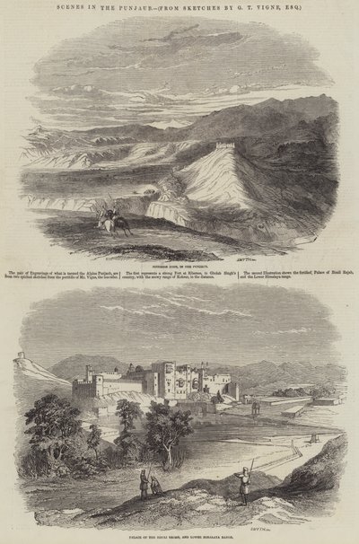 Scener i Punjaub av Godfrey Thomas Vigne