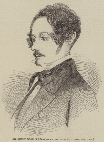 Sir Hugh Rose, KCB av Godfrey Thomas Vigne