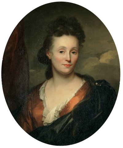 Porträtt av konstnärens fru, Francoise van Diemen av Godfried Schalcken