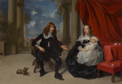 En familj på en terrass av Gonzales Coques