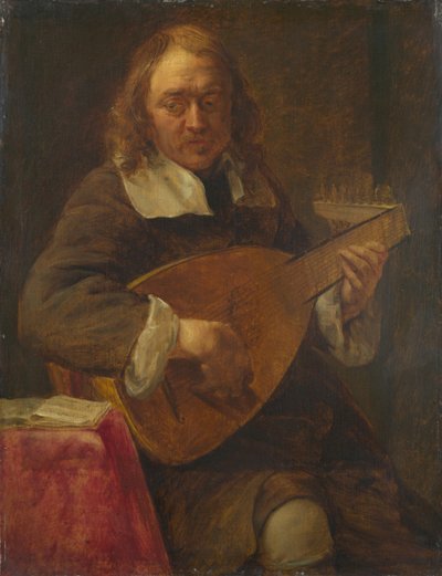 Hörsel. Från serien The Five Senses, före 1661. av Gonzales Coques