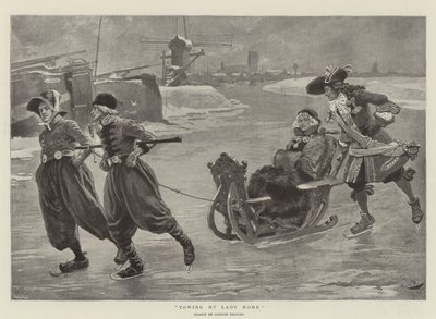 Towing My Lady Home (litho) av Gordon Frederick (after) Browne