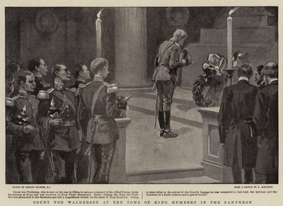 Greve von Waldersee vid kung Humberts grav i Pantheon av Gordon Frederick Browne